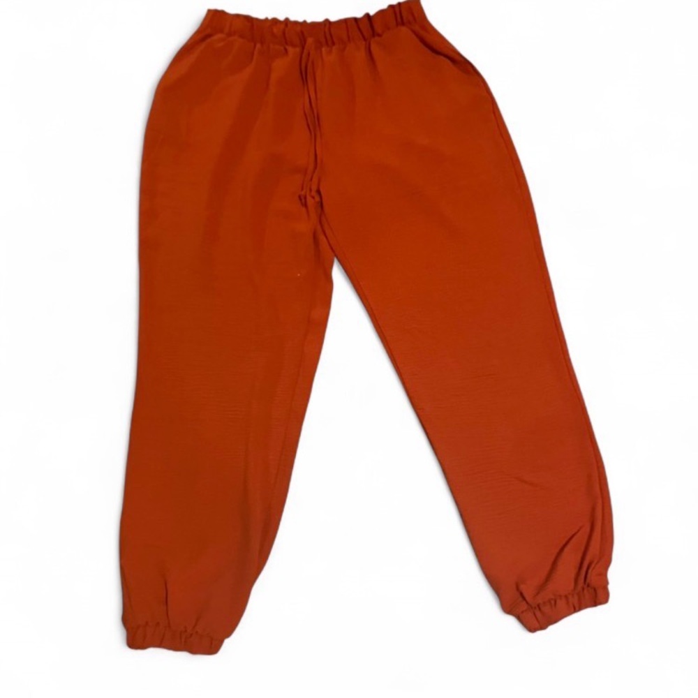 Woman Boho hippie Rust Orange Jogger Pants
